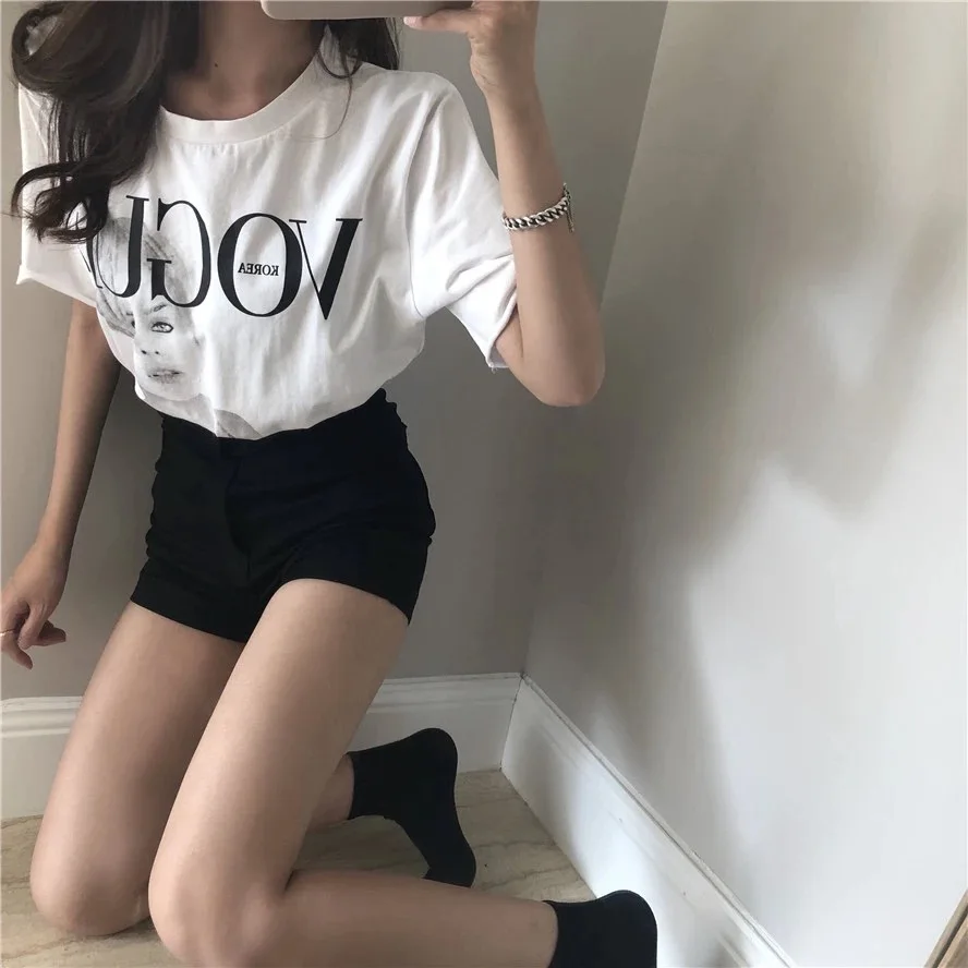 

Shorts Women Solid Color Skinny Korean Style Elasticity New Fashion Slim Sexy Streetwear Denim Summer Hot Shorts Womens Leisure