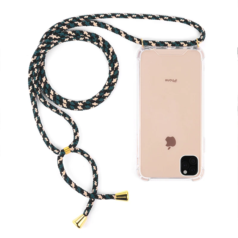 Прозрачный чехол для iPhone 11 Pro Max жесткий телефона с ремешком регулируемый iPhone11 |