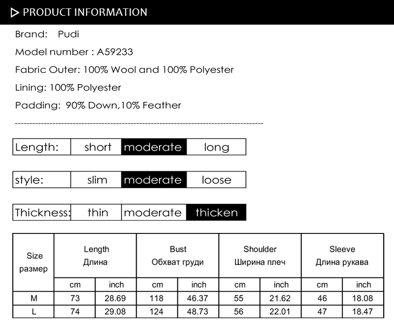 PUDI A59233 women winter polyester fabric real wool fur down warm jacket small camel fur girl coat lady Long jacket overcoat