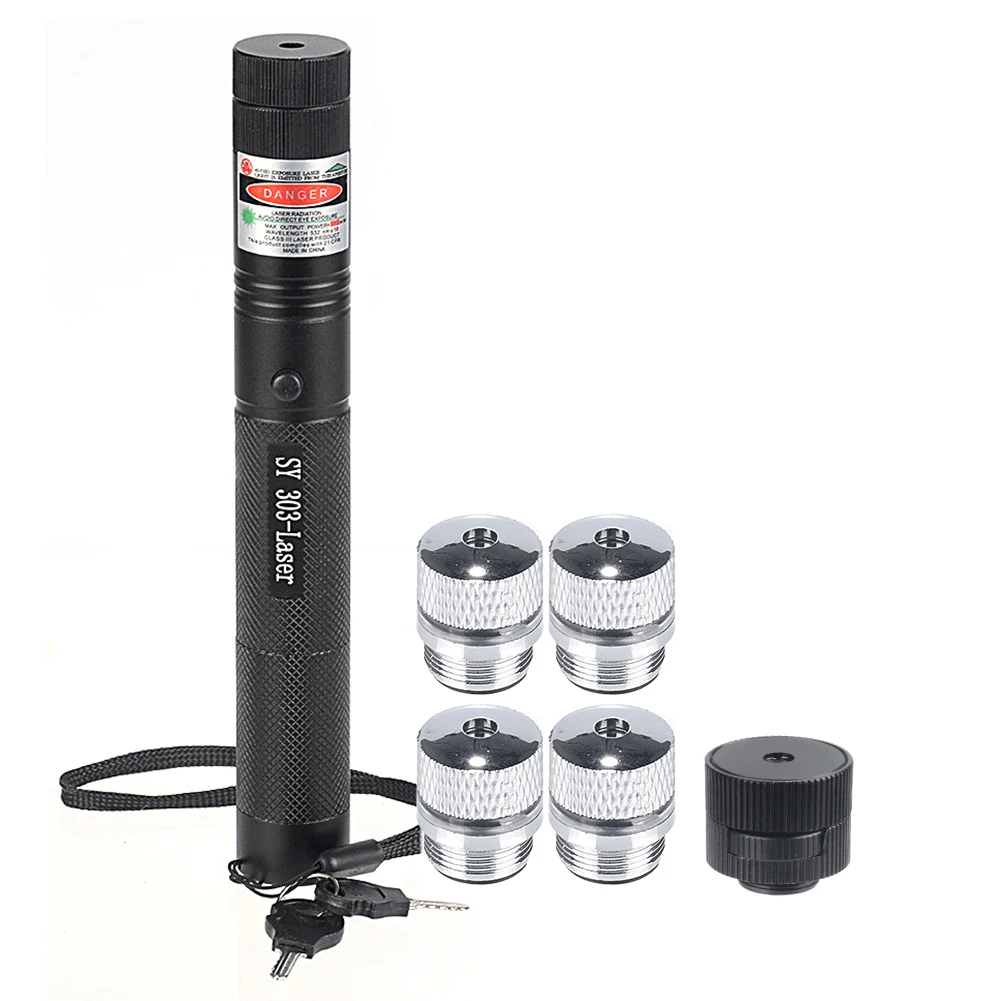 Зеленая и красная лазерная указка ручка с регулируемым фокусом светильник