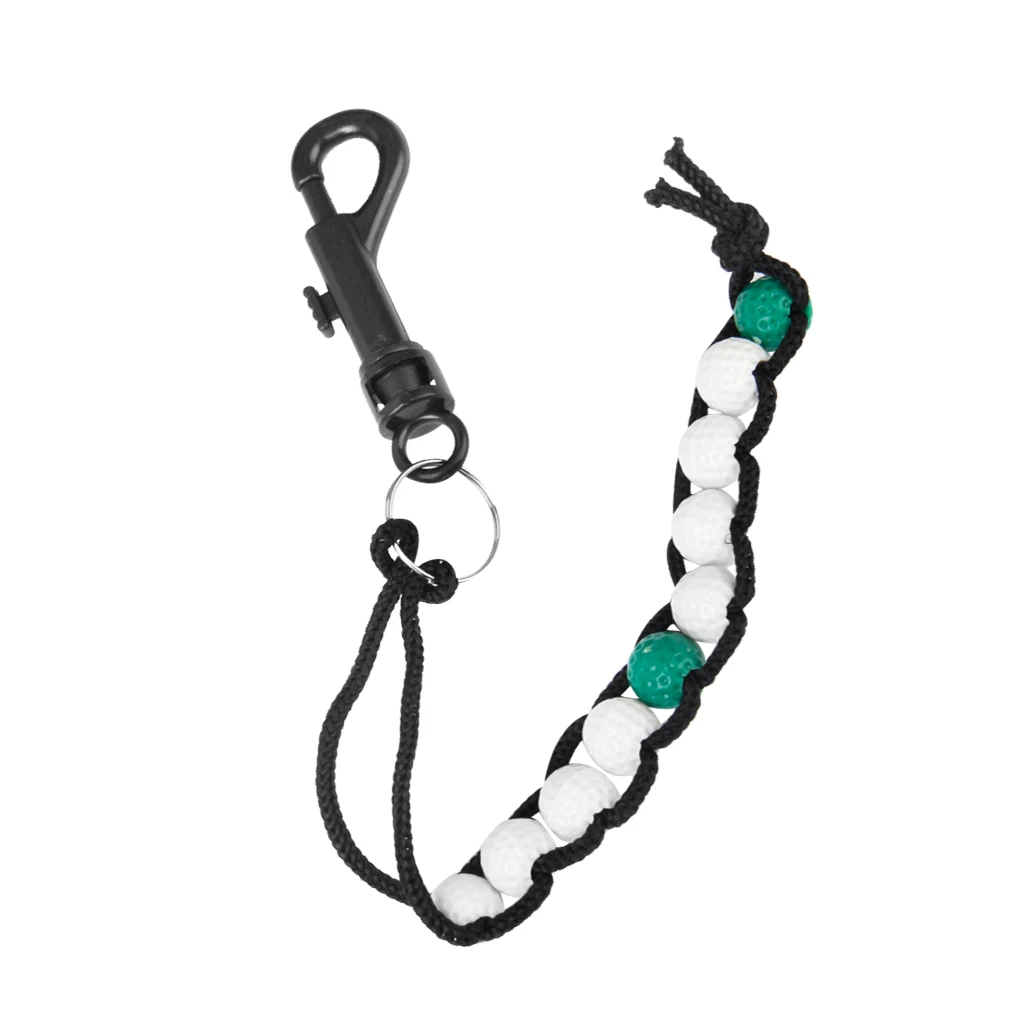 Golf Beads счётчик с зажимом + 18 отверстий 9 снимков счетчик очков в гольф круглый