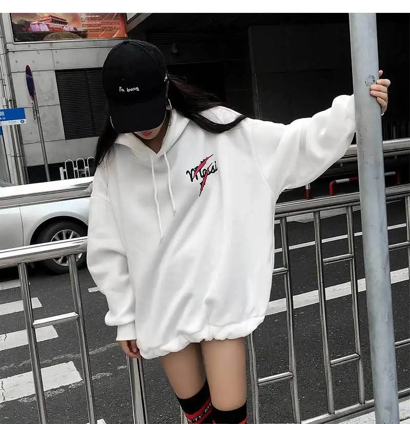 Осенние женские толстовки пуловер B толстовки Harajuku унисекс толстовки Femmes джемпер женский Вышивка Тигр печати mujer с капюшоном