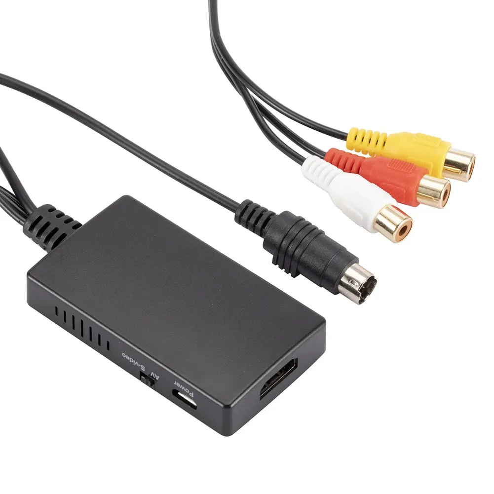 S-Video и 3RCA CVBS композитный к аудио видео преобразователь Svideo в HDMI-совместимый с