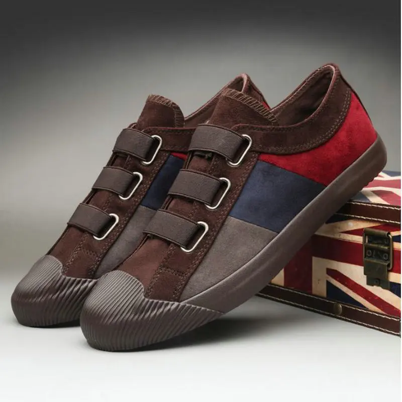 Fashion Men's Flats Men Casual Shoes Trainers Walking Breathable Loafers Driving Classic Black Gray Canvas Sneakers A11-54