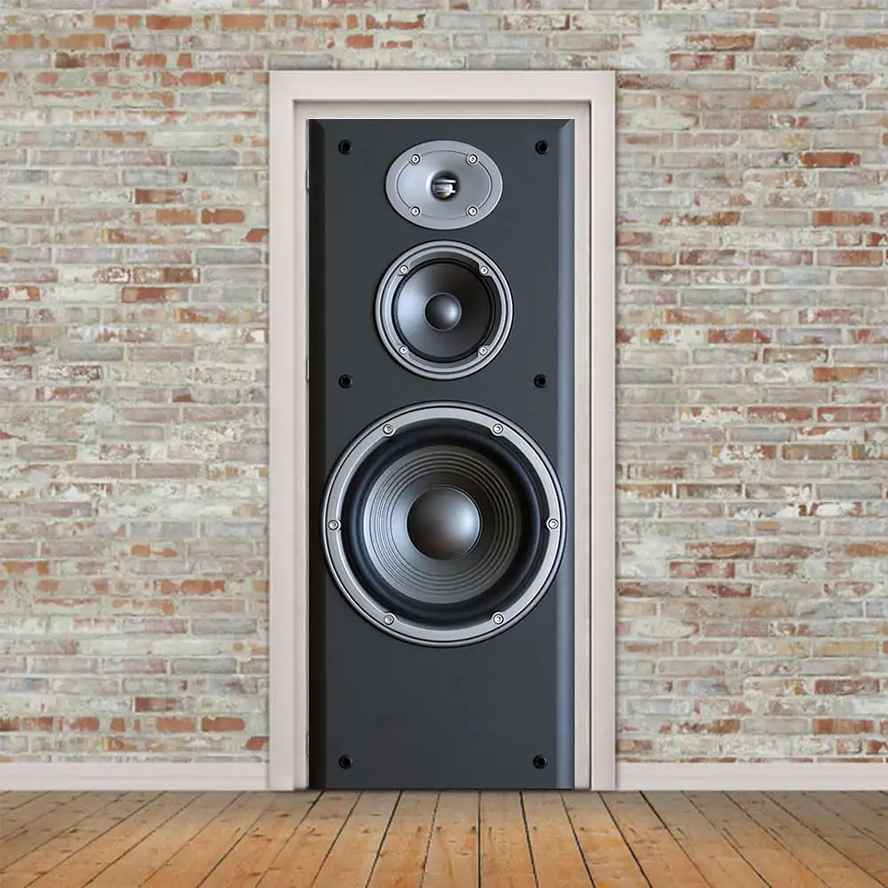 

3D creative acoustics door stickers wall stickers self-adhesive waterproof removable