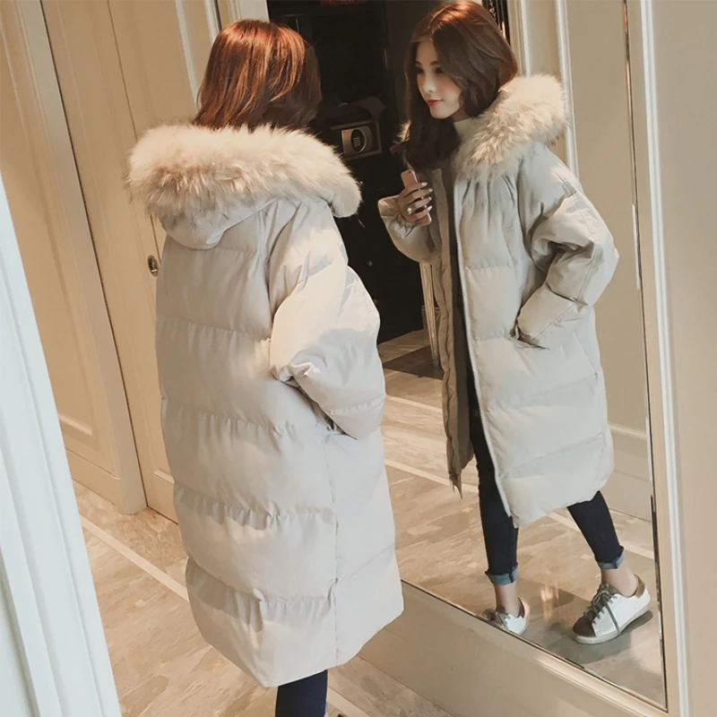 liva girl Casual Winter Jacket Women Coat Warm Parka Female Plus Big Size Long Jacket Quilted Coat With Fur Clothing