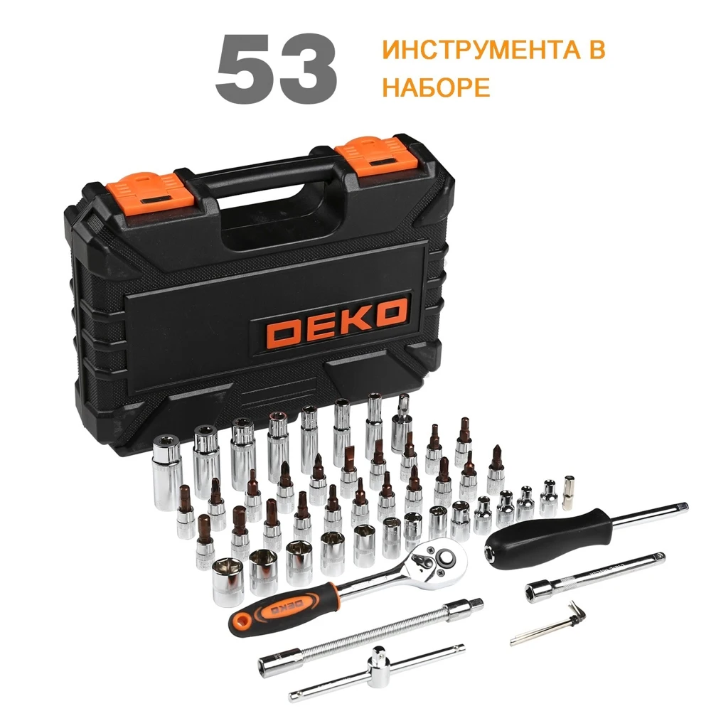 Набор инструментов для авто DEKO IK53 53 шт |