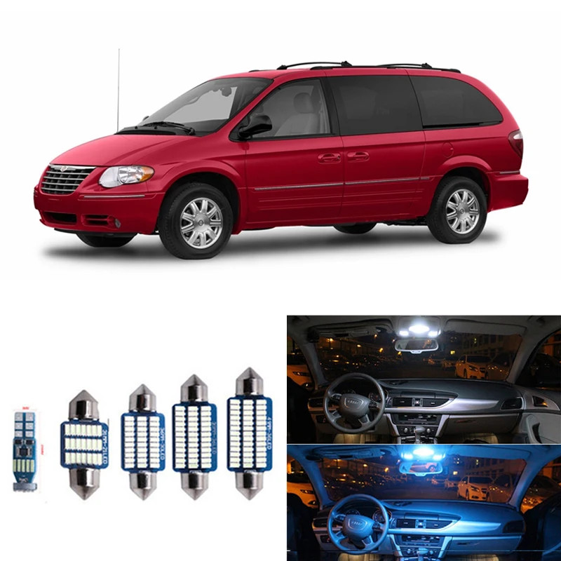 15 шт. Canbus белые светодиодный ные лампы Внутренние Комплект ламп для Chrysler Town Country