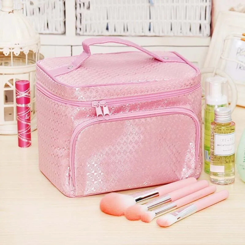 1Pc New Hot Sale Cosmetic Bag Women Large Make Up Bag Vanity Case Cosmetic Nail Tech Storage Beauty Box For Enchanting Ladies