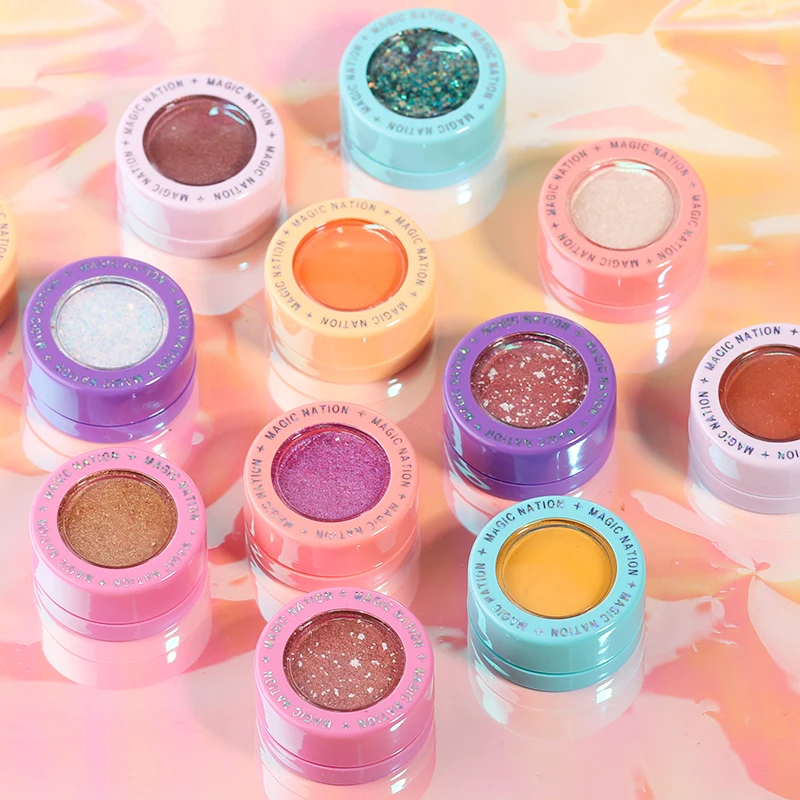 Макияж матовые тени для век водостойкая Палитра Пигмент Блеск мерцающие Красота