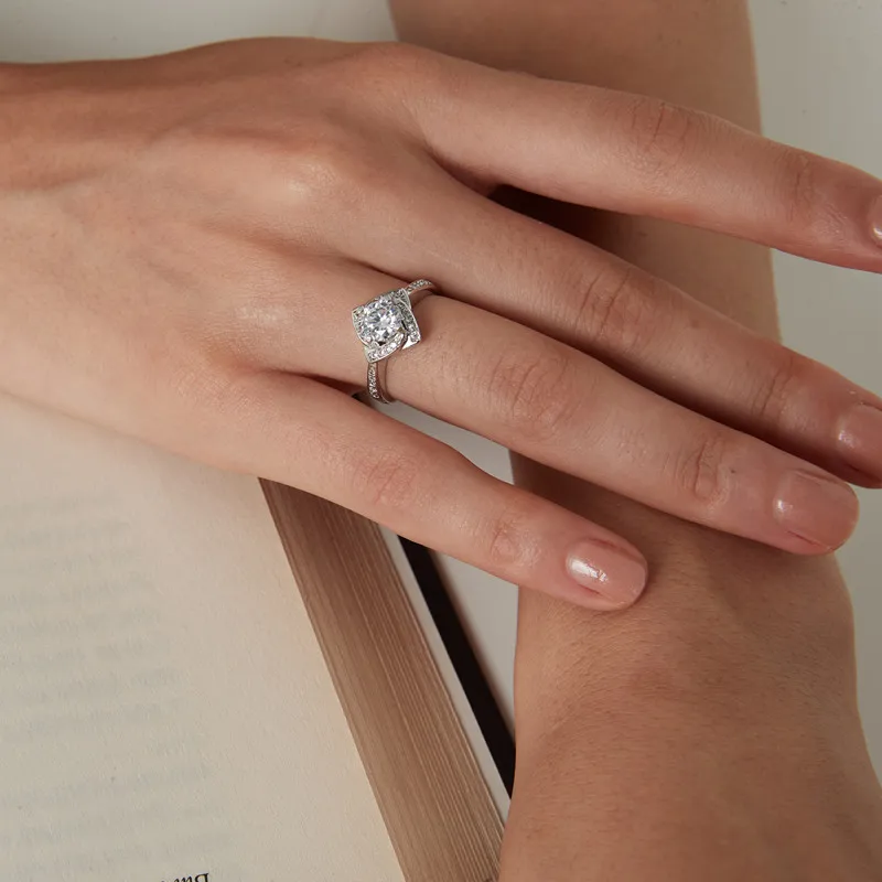 MDEAN белый золотой цвет свадебные ювелирные изделия AAA циркон Роскошная bague Модная
