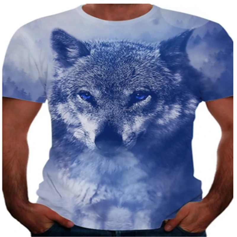 

2021 new casual 3D three-dimensional printing map men's new t-shirt sky map 3D men's cool top