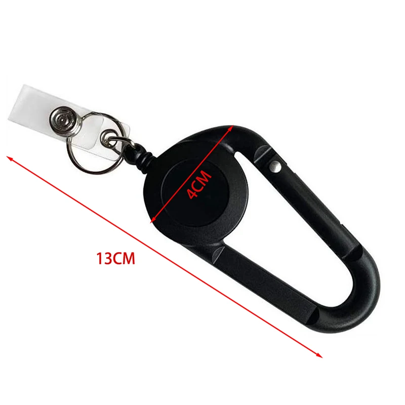 

ID Card Key Chain Lanyard Clip Key Ring Retractable Pull Heavy Duty Keyring Easy-pull Carabiner Creative Keychain Camping Acces