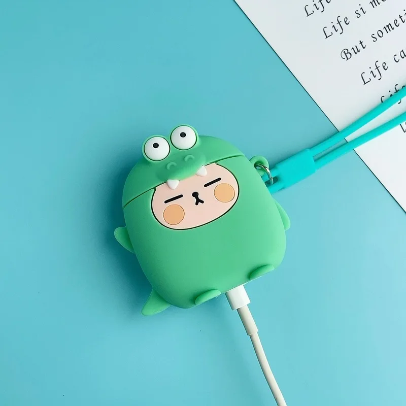 Беспроводной Bluetooth чехол для наушников s Apple Airpods силиконовый 1 2 Чехол с чехлом