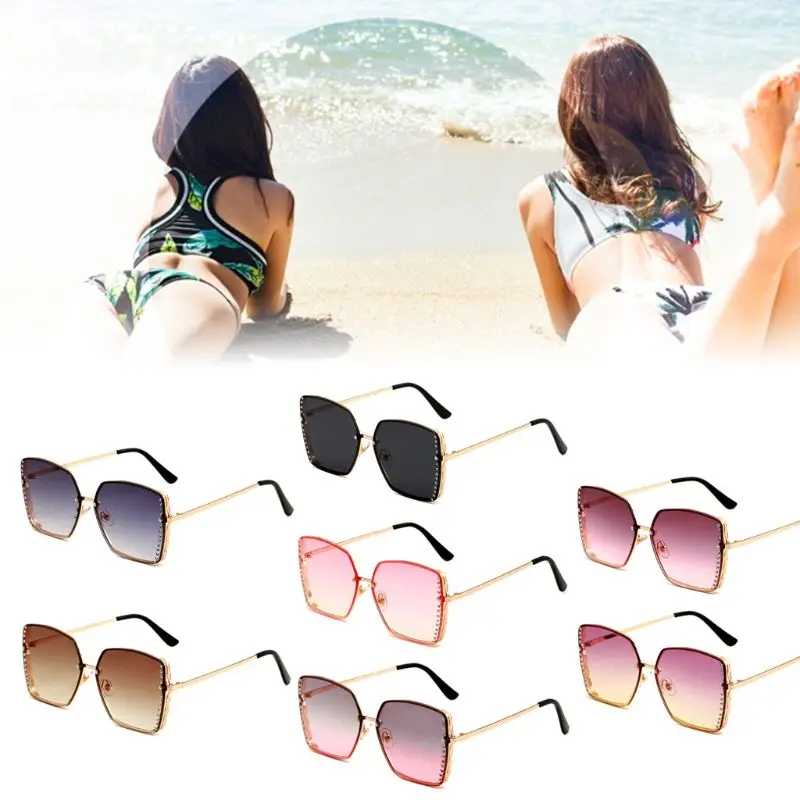 Модные женские солнцезащитные очки бескаркасные очаровательные индивидуальные