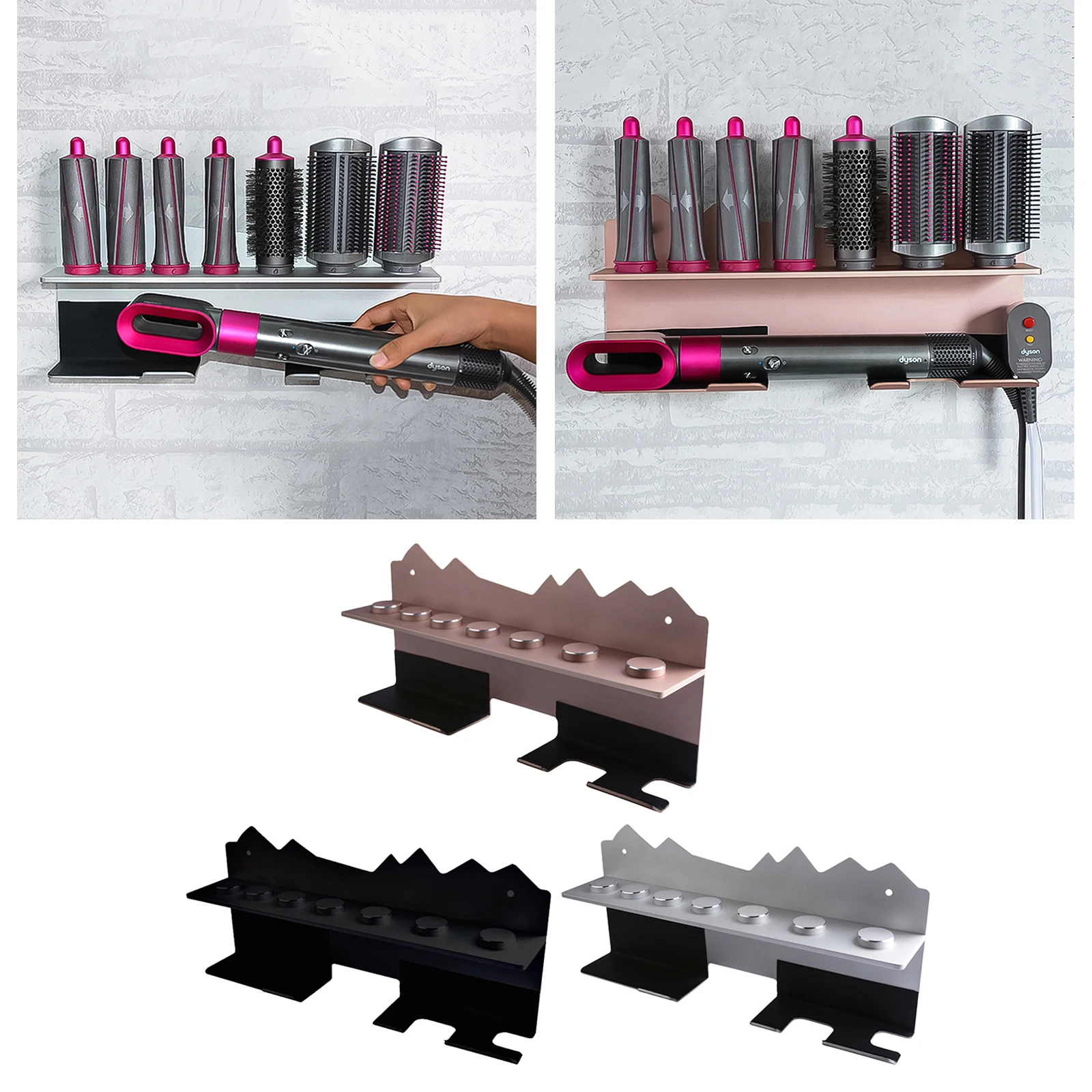 Настенный держатель для ванной комнаты Dyson стойка спальни с феном волос Чехол