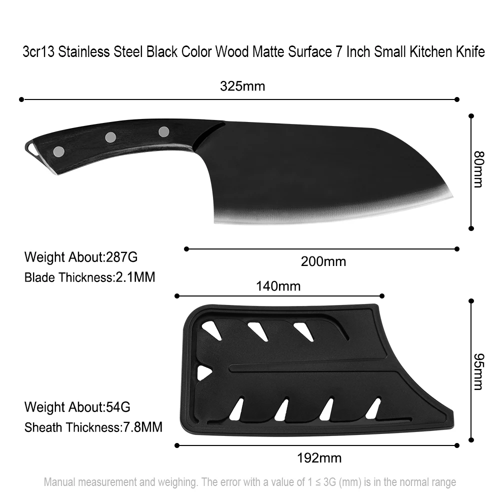 XYj Stainless Steel Kitchen Knife Chef 7 Inch Small Cooking Practical Professional Home Accessory | Дом и сад