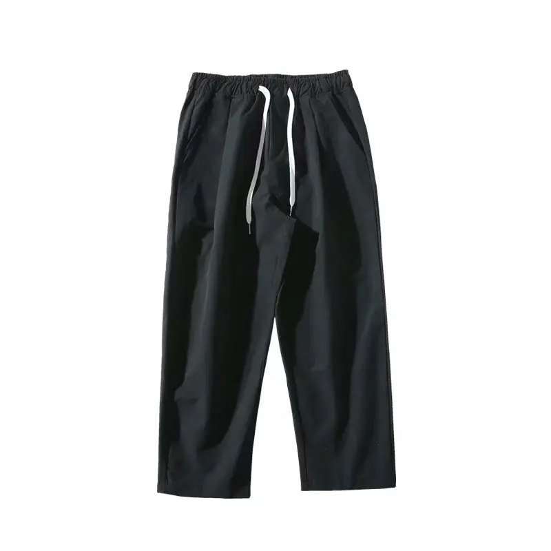 

2021 New Spring Men Black Army Green Harem Pants Streetwear Men Loose Casual Pants Ankle Length Thin Trousers S-3XL