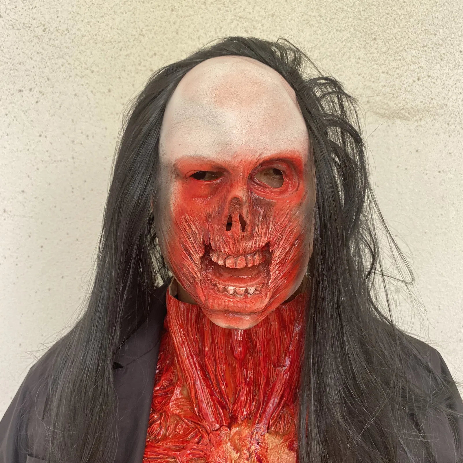 

Full Face Cover Realistic Cover For Halloween Party Carnival Creepy Props Christmas Party Gift for Adult Kids Film Theme Ma