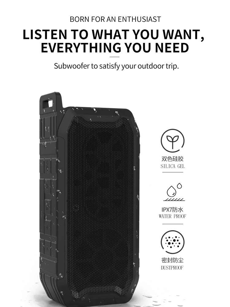 DDJ Wireless Bluetooth Speaker Portable Indoor Outdoor Sports Player Multi-Function U Disk Memory Card AUX Playback | Электроника