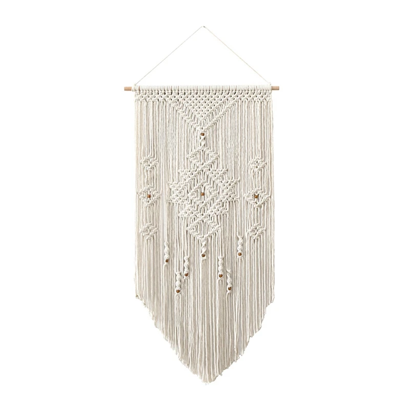

Плетеная макраме настенная подвеска ручной работы в стиле бохо шикарное украшение для дома для спальни гостиной квартиры галереи