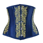 Сексуальный женский Готический винтажный корсет со стальными костями, корсет под грудь, топ, бюстье, Корректирующее белье с вышивкой