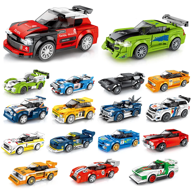 

City Speed Champion Racer Super Luxury Car Children's Building Block Super Car Setmodelos de juguetes clsicos para niosregalos