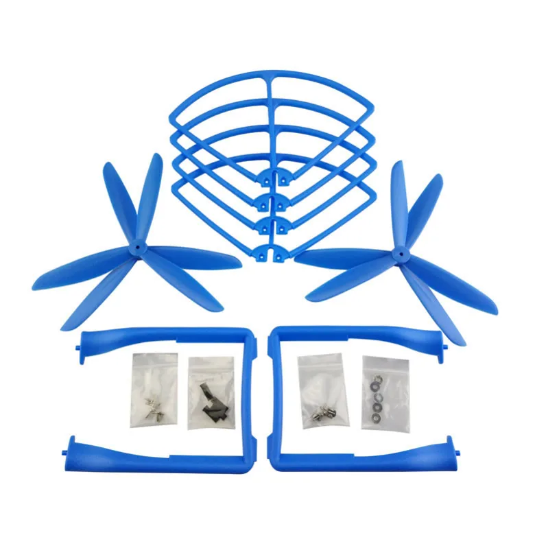 

Blue 3 Piece Set Drone Spare Parts Protective Frame 3Blade Propeller Landing Skid for Syma X8G X8HG Large RC Quadcopter