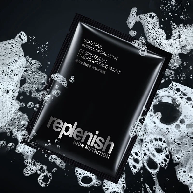 Детокс кислородный пузырьковый лист маска для лица корейская косметика