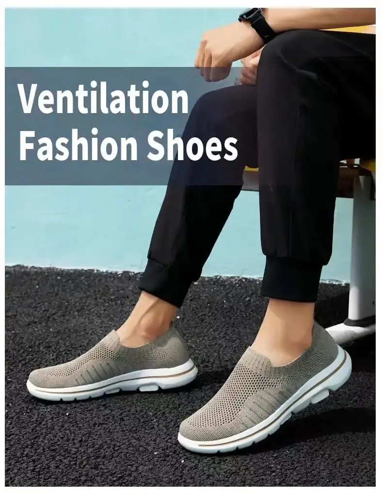 

2021 New Summer Men's Shoes Breathable Thin Net Shoes Men's Pedal Sports Shoes Deodorant Casual Shoes