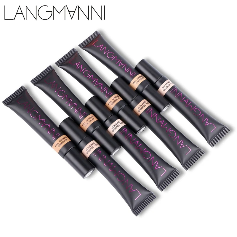 Консилер LANGMANNI для макияжа лица палитра контура от акне основа водостойкий Крем