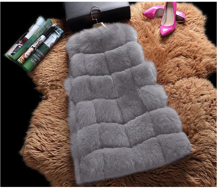 зимняя куртка искусственный мех женщина 2019 одежда без рукава теплое кожаное