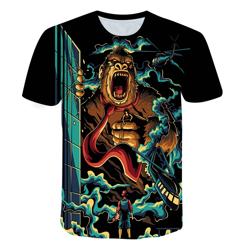 

New Game Funny Mario 3D Cartoon T Shirt for Kids Summer Top Graphic Fashion Boys Girls Funny Anime Tshirt Cute Children Clothing