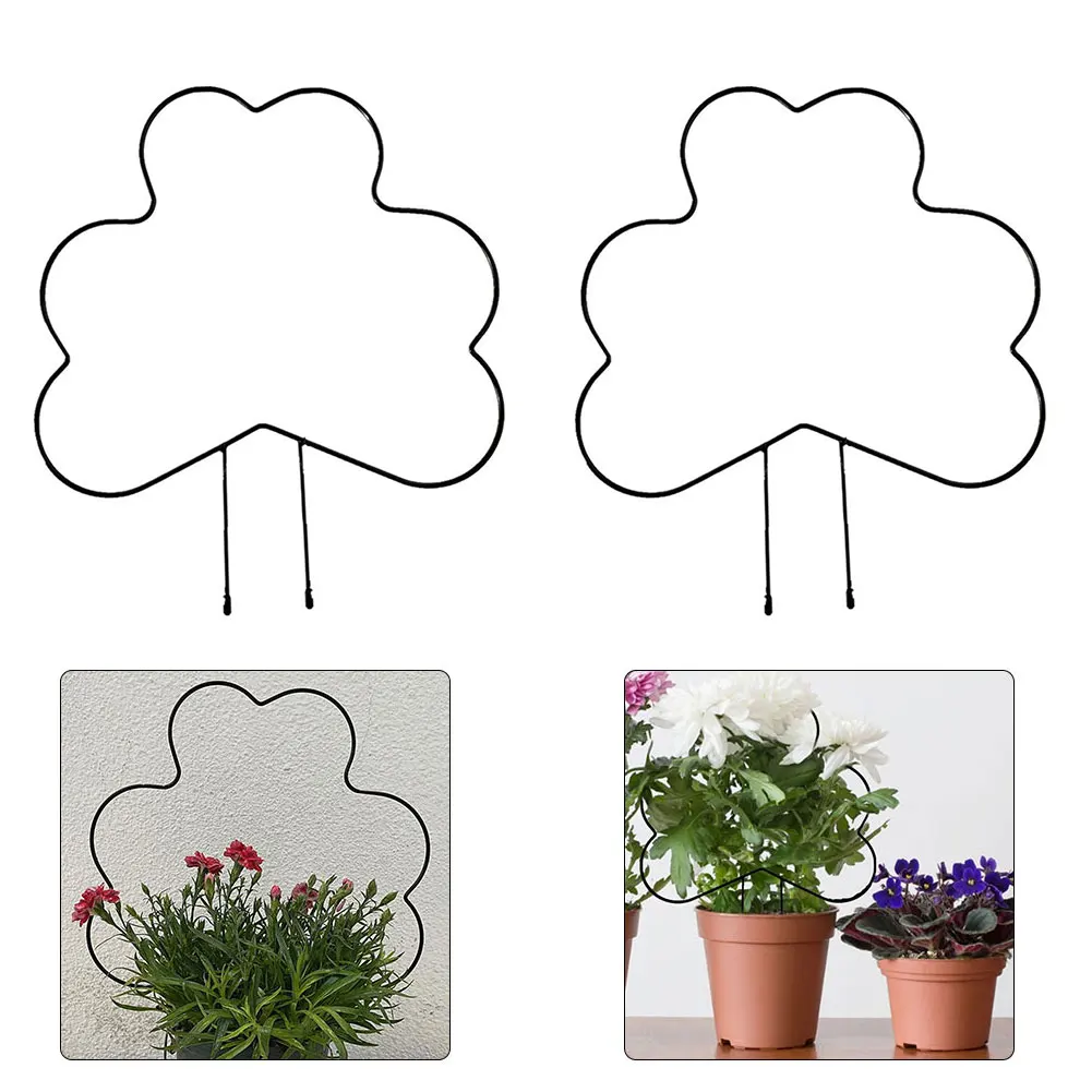 

4PCS Plant Trellis Potted Plants Climbing Frame Garden Metal Support Growing Bracket Homes Terraces Yards Offices Restaurants