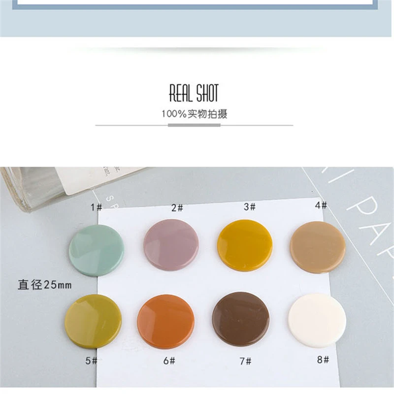 10 шт. Осенне-зимние женские однотонные серьги из смолы для девочек