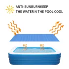 Крышка для бассейна, прямоугольный защитный чехол из ПВД для спа-бассейна, солнечный чехол для ванны # W