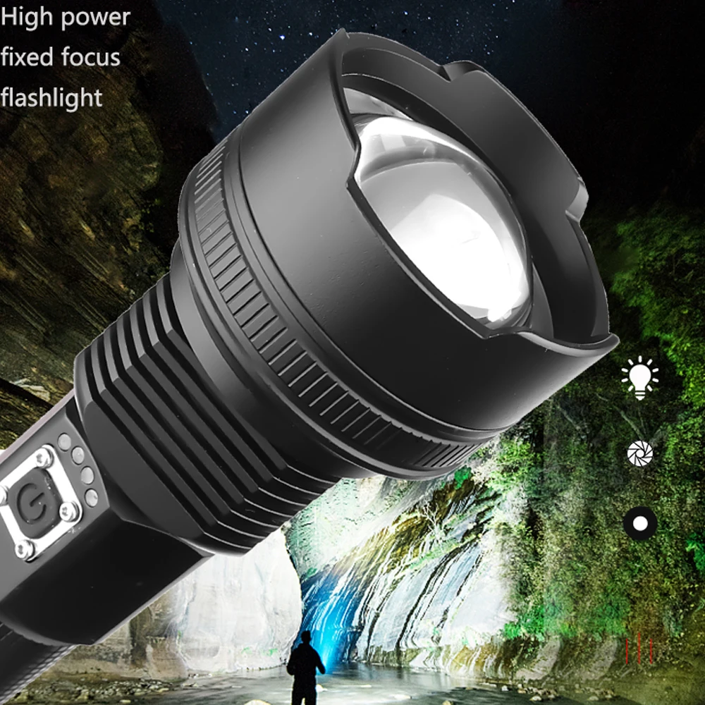 XLamp XHP90 самый мощный Usb масштабируемый светодиодный флэш-светильник Xhp70.2 тактический флэш-светильник фонарь 26650 или 18650 Аккумулятор для охоты
