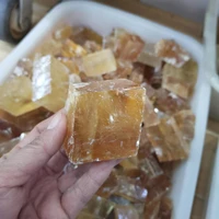 natural iceland spar cube raw calcite rough oranger calcspar minerals healing stones