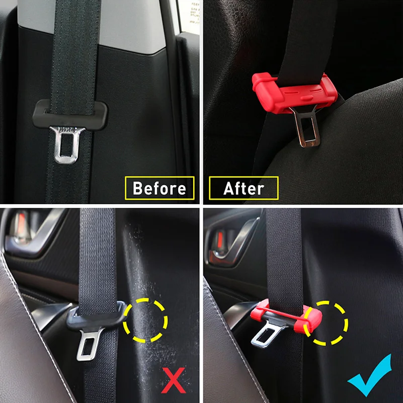 

Car Safety Belt Buckle Silicon For Toyota Corolla Avensis Yaris Rav4 Auris Hilux Prius Camry Celica C-HR Ipsum Verso Wish Prado