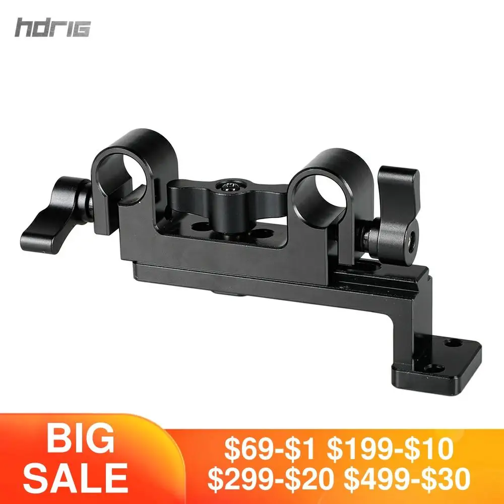HDRIG 15 мм двойной стержень зажим с вертикальной соединительной пластиной для