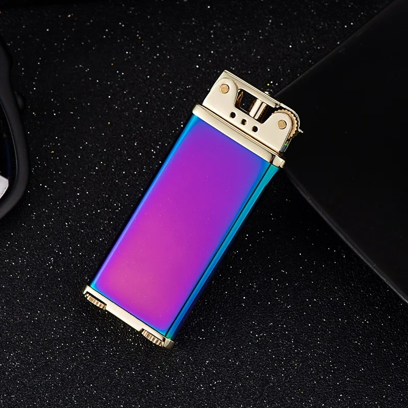 

6mm Ultra-thin Brass Grinding Wheel Open Flame Kerosene Lighter Available In Multiple Colors Cool Lighter Tobacco Accessories
