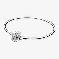 925 sterling silver pan bracelet dazzling fireworks star wish basic bracelet fit charm bracelets women jewelry