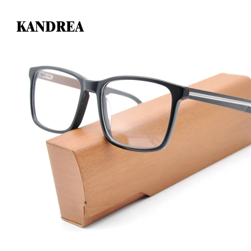 

KANDREA 2021, винтажные квадратные очки с прозрачными линзами, модные ацетатные оправы для очков, оптические очки для мужчин и женщин, женские очк...