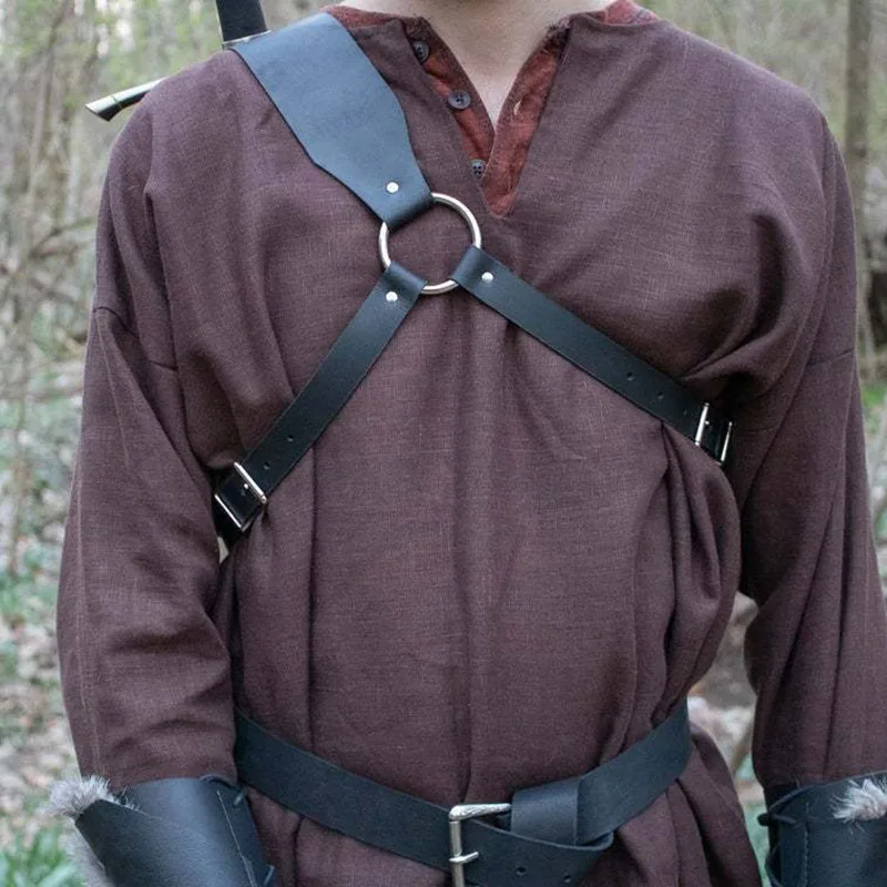 Взрослый винтажный средневековый рыцарь викингов воин косплей костюм для мужчин