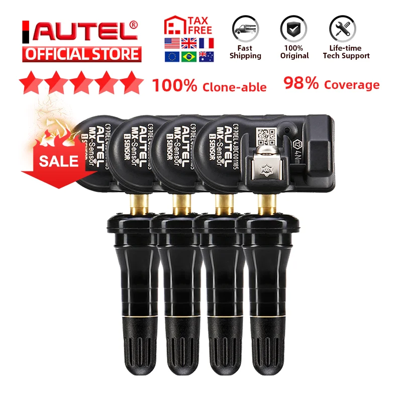 

Autel MX-Sensors 433 MHz 315 MHz Sensor Programmer TPMS PAD TS601 Tire Repair Tool Tire Pressure Monitor Tester Programming