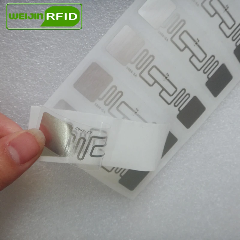 RFID ярлык UHF стикер Alien 9662 EPC6C влажная инкрустация 915mhz868mhz Higgs3 500 шт Бесплатная