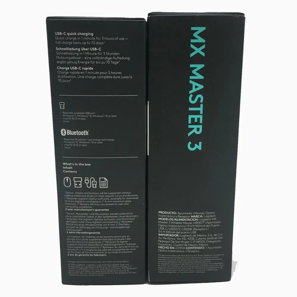 Мышь Logitech MX Master 3 беспроводная офисная Bluetooth-мышь с беспроводным приемником 2 4G