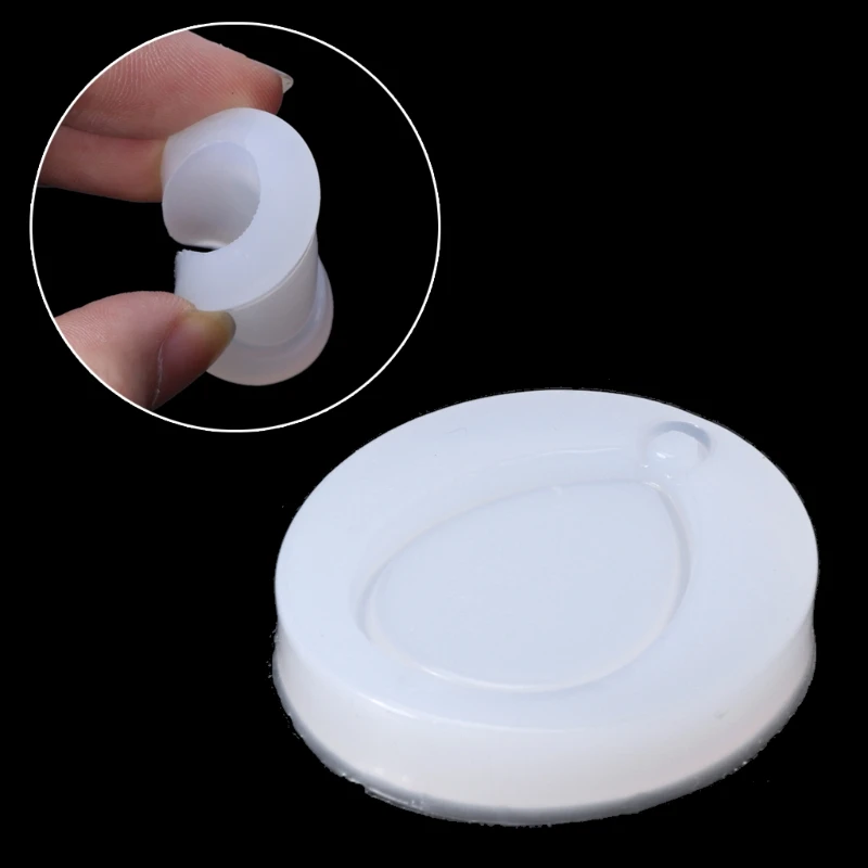 

Oval Shape Silicone Pendant Mold Jewelry Making Resin Casting Craft Tool Holes