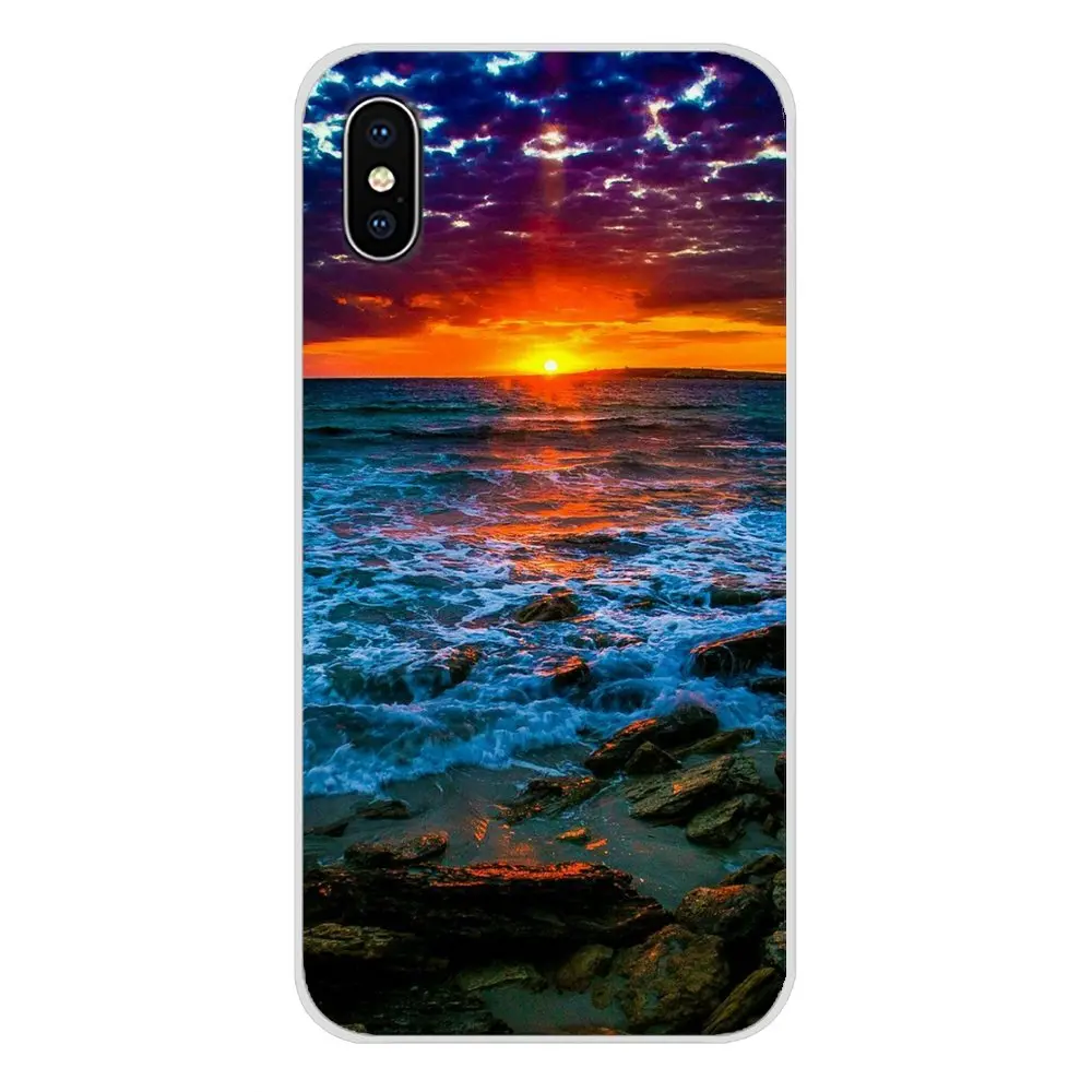 Clear Sea Sky Sandy beach Accessories Phone Cases Covers For Xiaomi Redmi 4A S2 Note 3 3S 4 4X 5 Plus 6 7 6A Pro Pocophone F1 | Мобильные