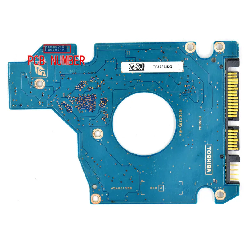 

hard drive PCB controller G5B001590000-A for Toshiba 2.5 inch SATA hdd data recovery hard drive repair MK6034GSX MK1032GSX